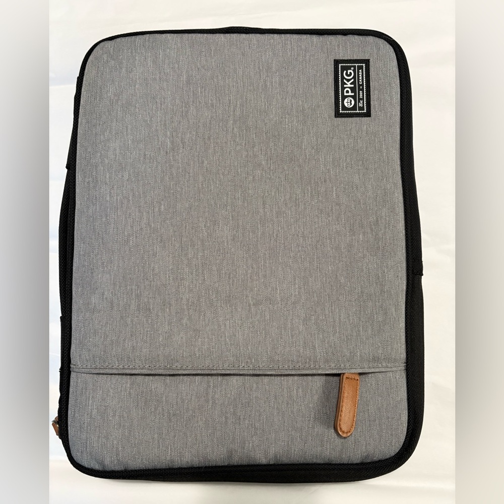 Grey Laptop Backpack Sleeve – Men's Slim Travel Bag